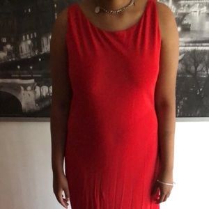 Women’s red cocktail dress size 12 custom made